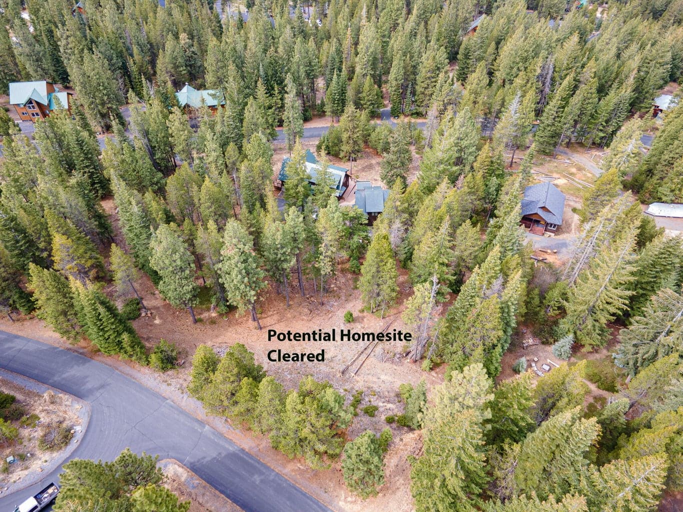 Cleared area for potential home.