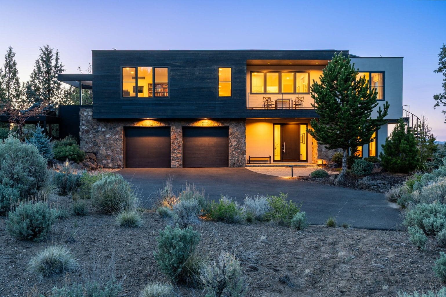 Front entry & garage access