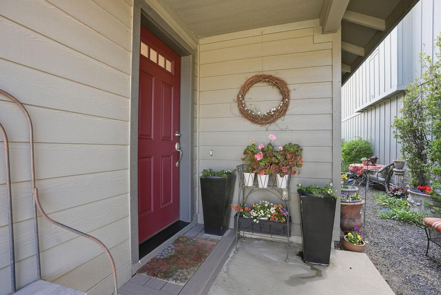 Covered front patio