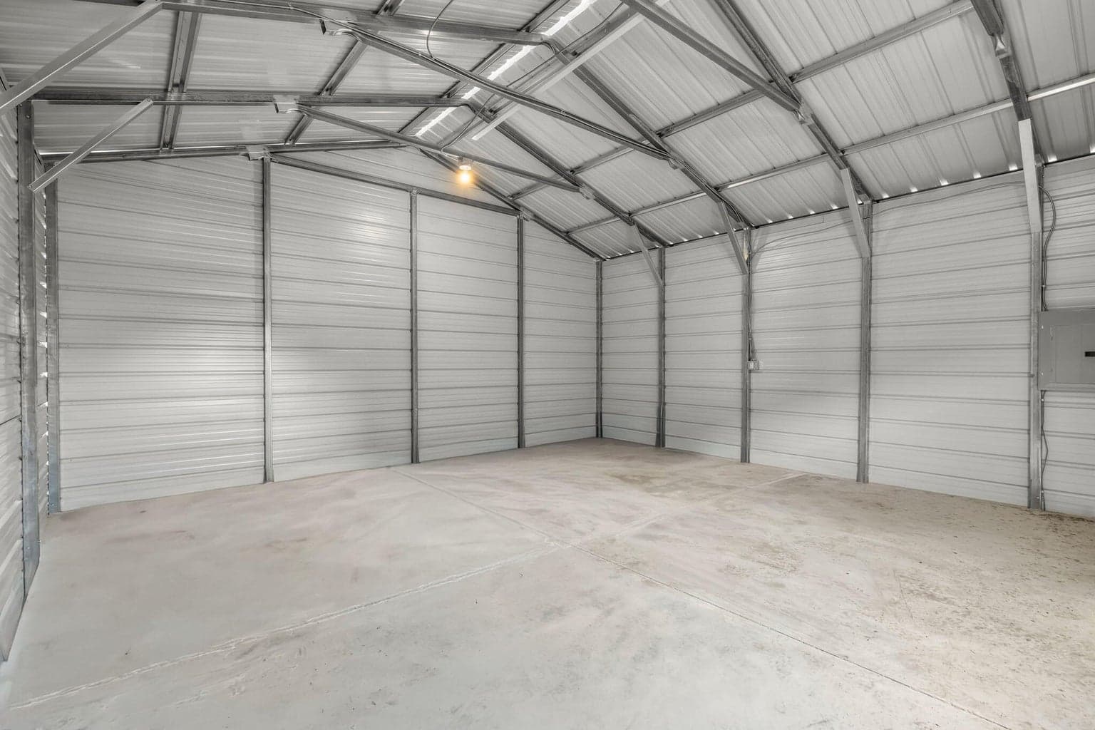 Inside the garage/work shop