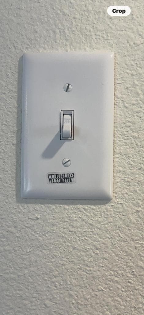 Whole house ventilation