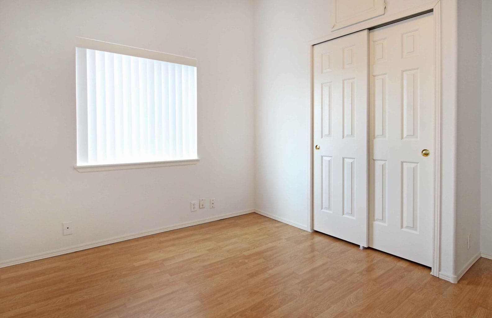 Bedroom #2, notice extra storage above closet.