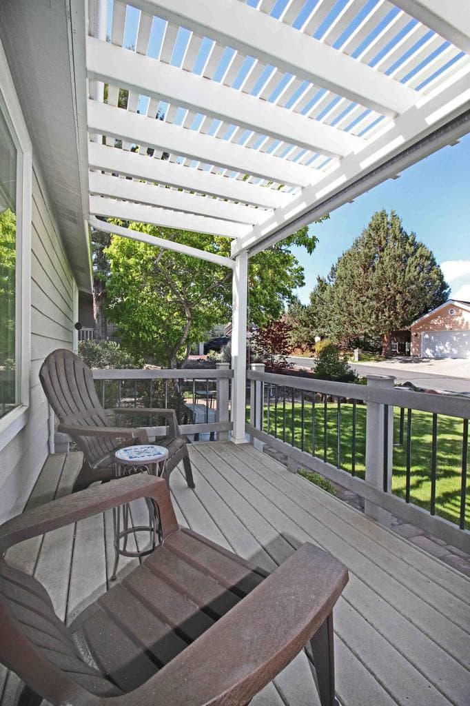 Another view of the front Pergola Porch.