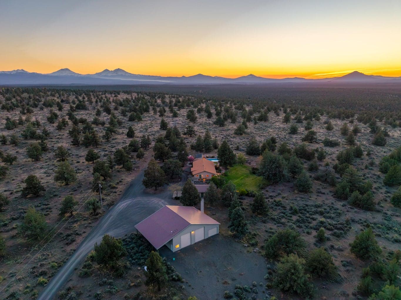 Completely secluded with miles of walking trails right outside the property.