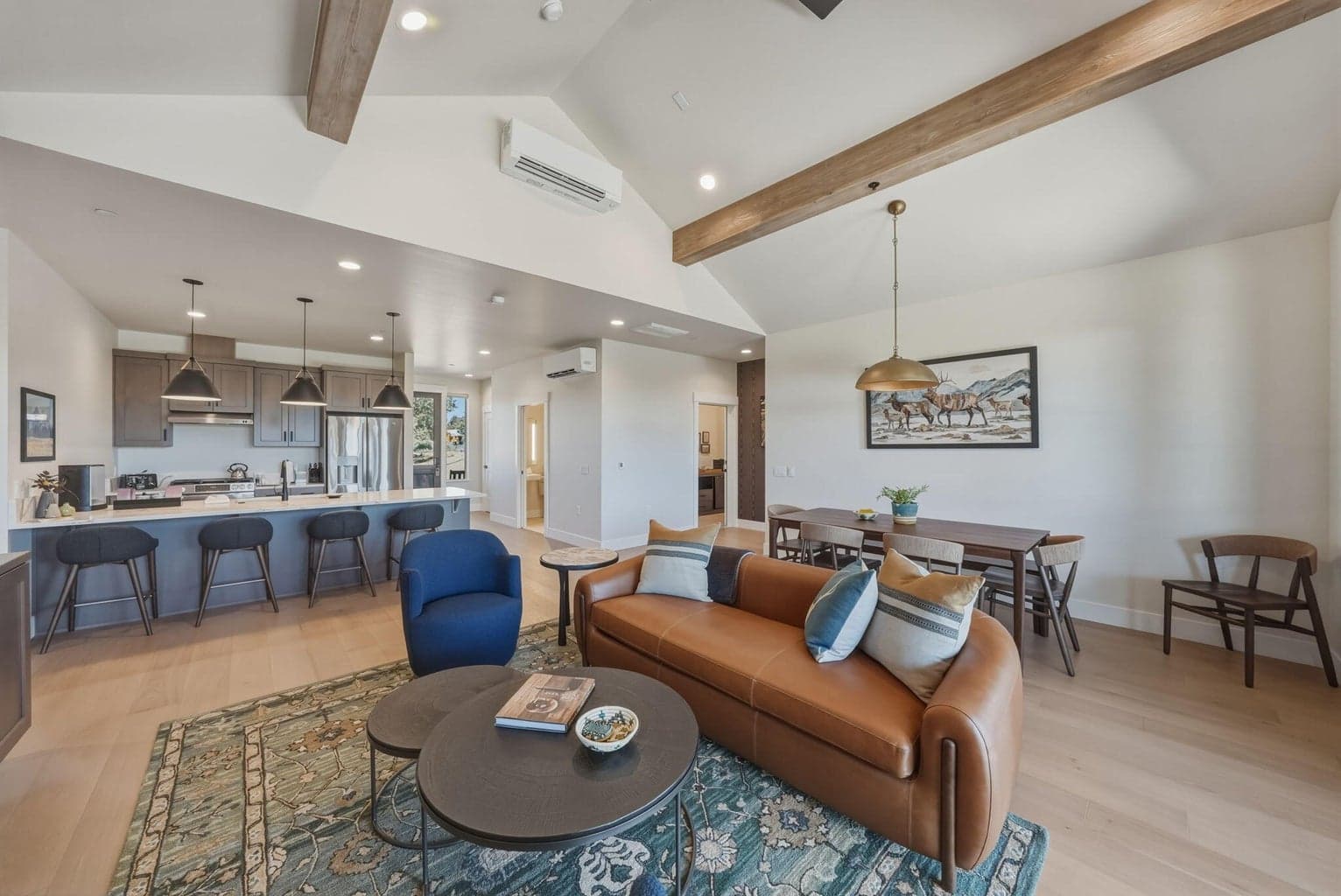 Great room to dining eating area and open kitchen