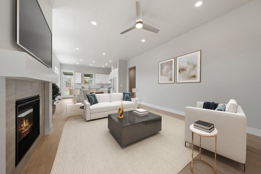 Home will be similar to virtually staged photo shown.
