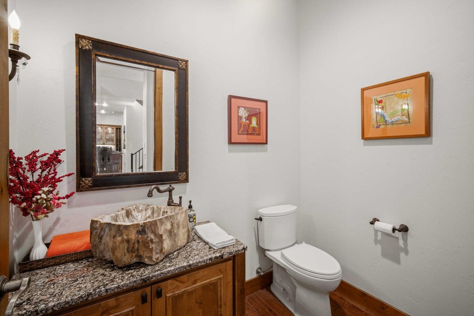 Guest bath on main level