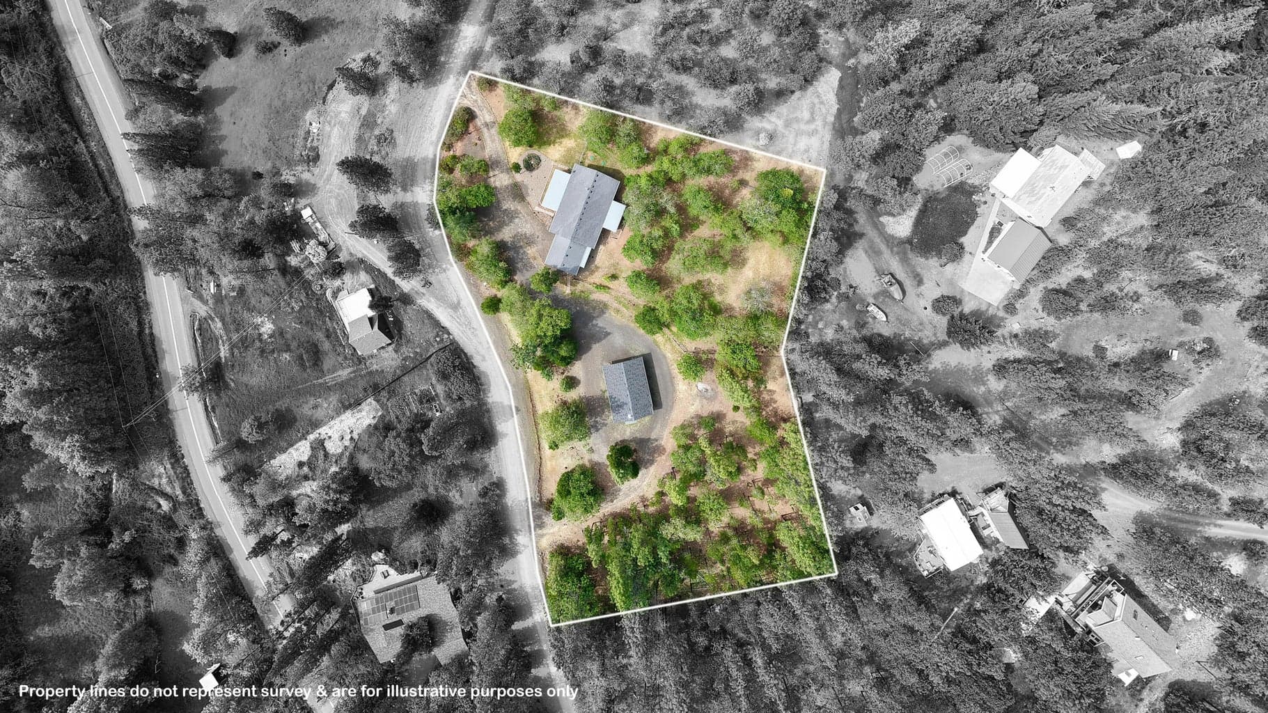 Property lines are approx. and for illustrative purposes only.