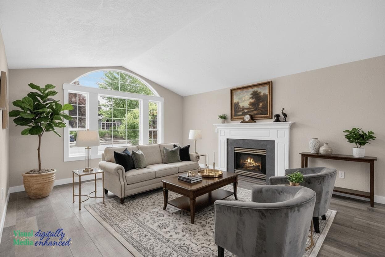 Formal Living Room (Virtual Staging)
