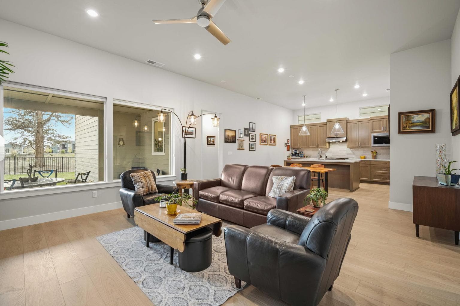 Open concept living/dining
