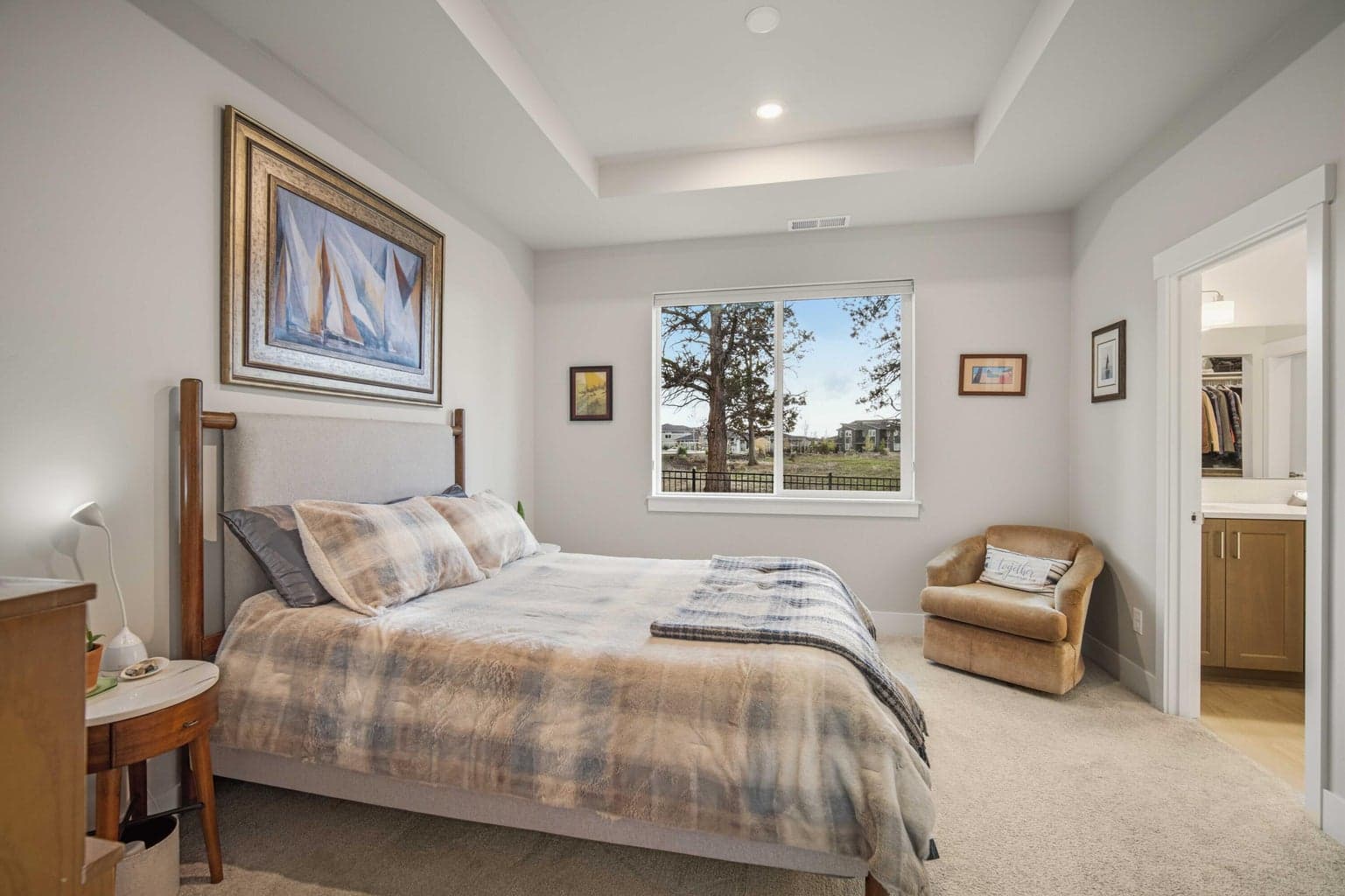 Primary Suite with Mt Bachelor/park views