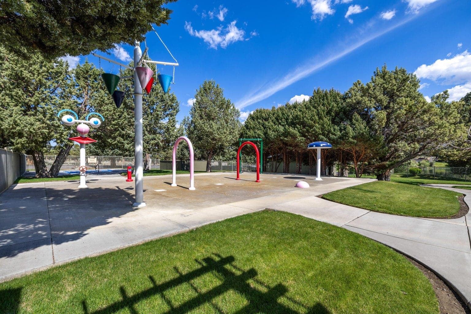 Splash pad at Lakeside sports center