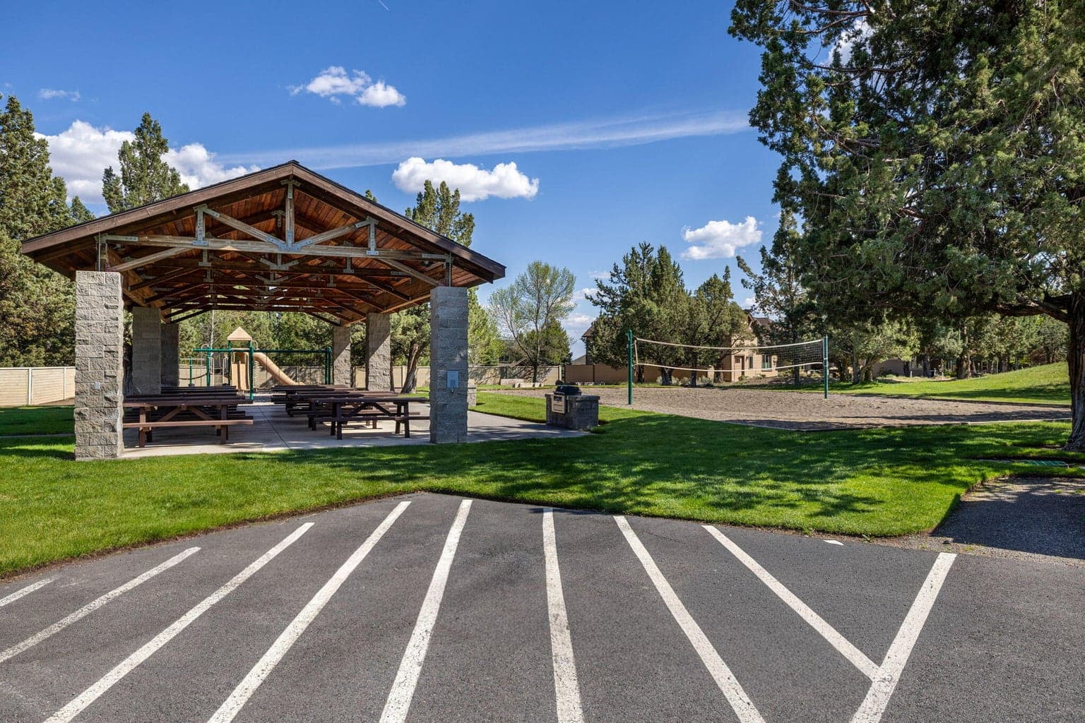 Pavilion and park at Ridge Sports Center.