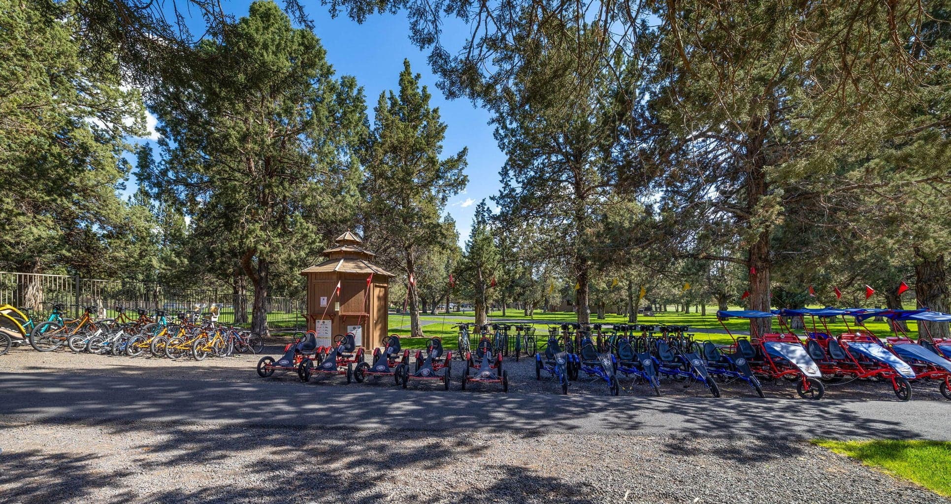Bike rentals at resort sport center.