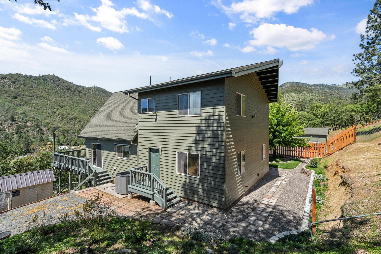 Side of main home