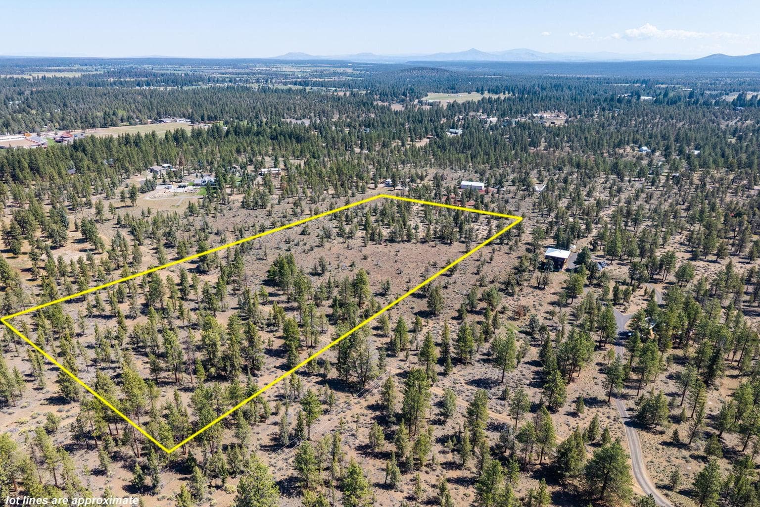 Appromximate lots lines from Drone looking ENE