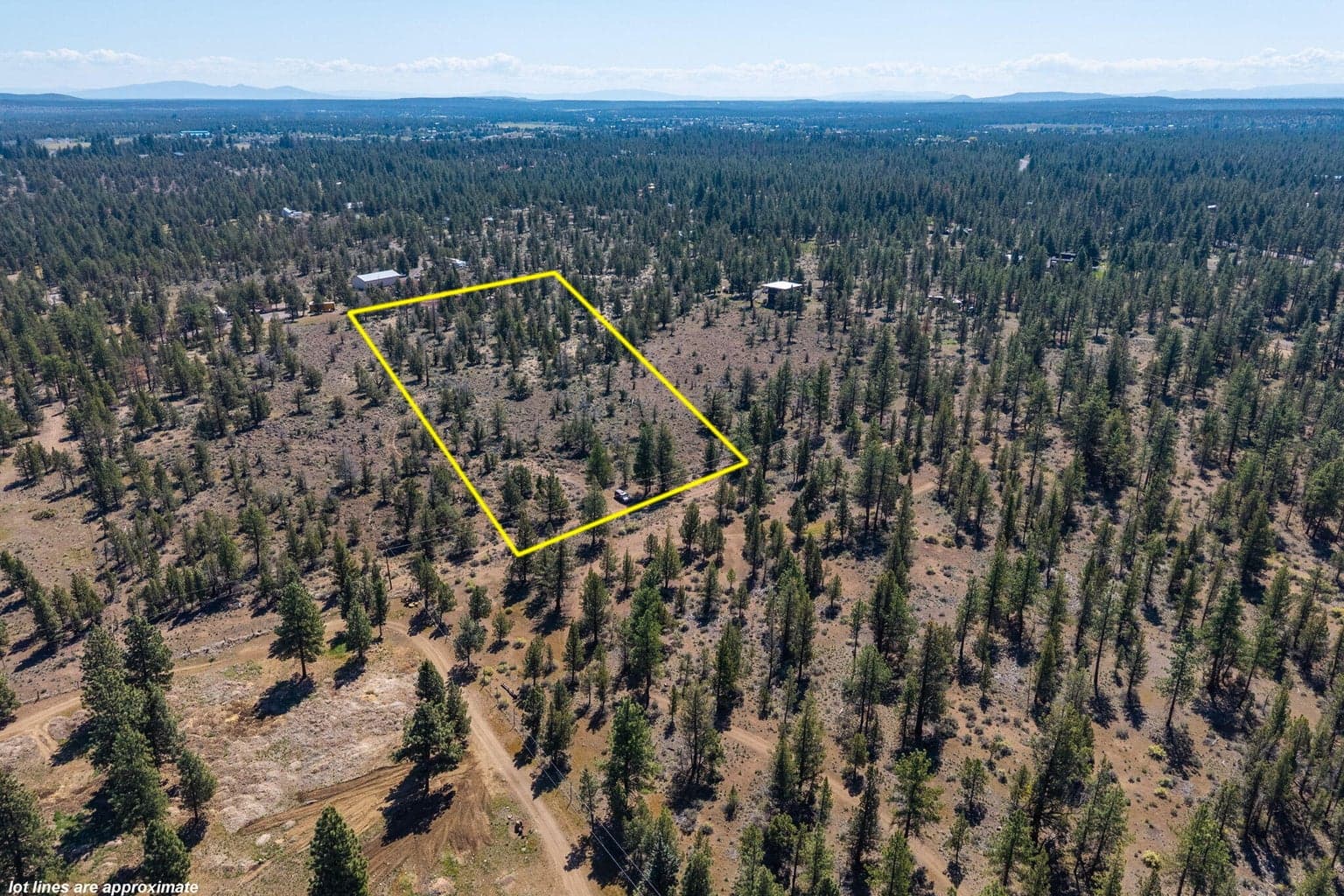 Appromximate lots lines from Drone looking ESE