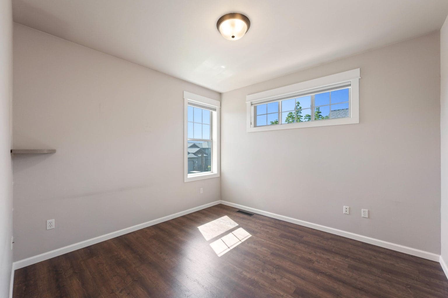 One of three bedrooms.