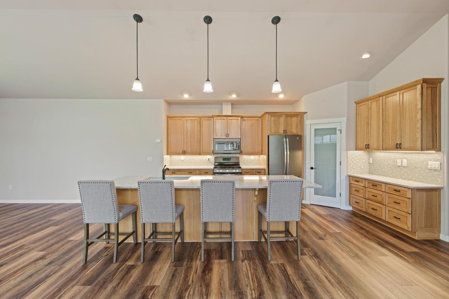 Large remodeled kitchen.