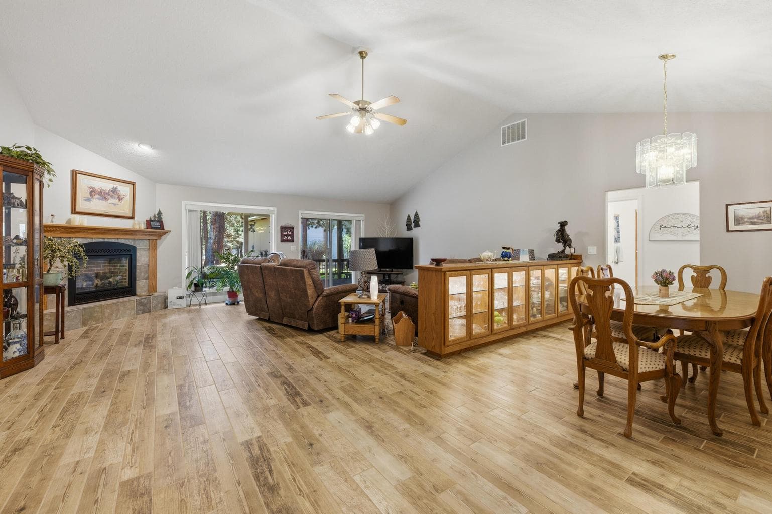 Great Room with Custom Built in