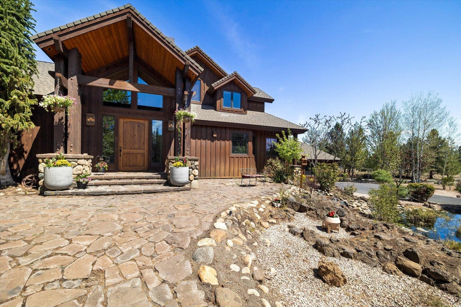 Distinctive covered entry.