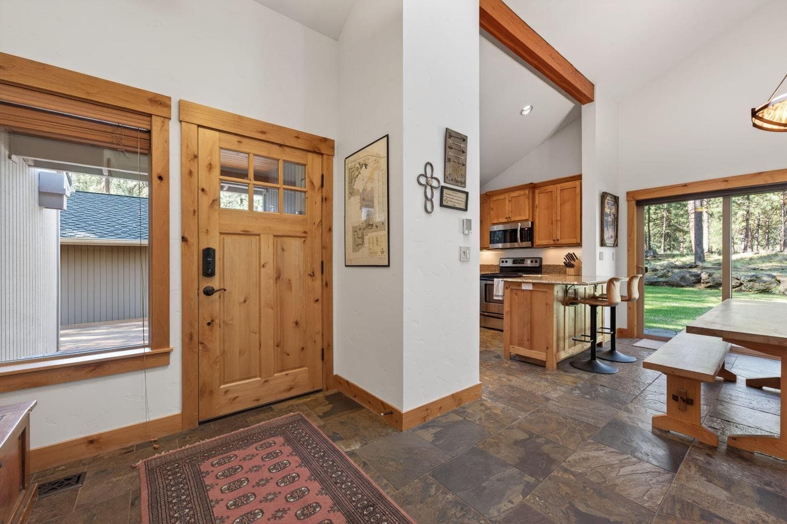 Interior Entry w/ slate tile flooring