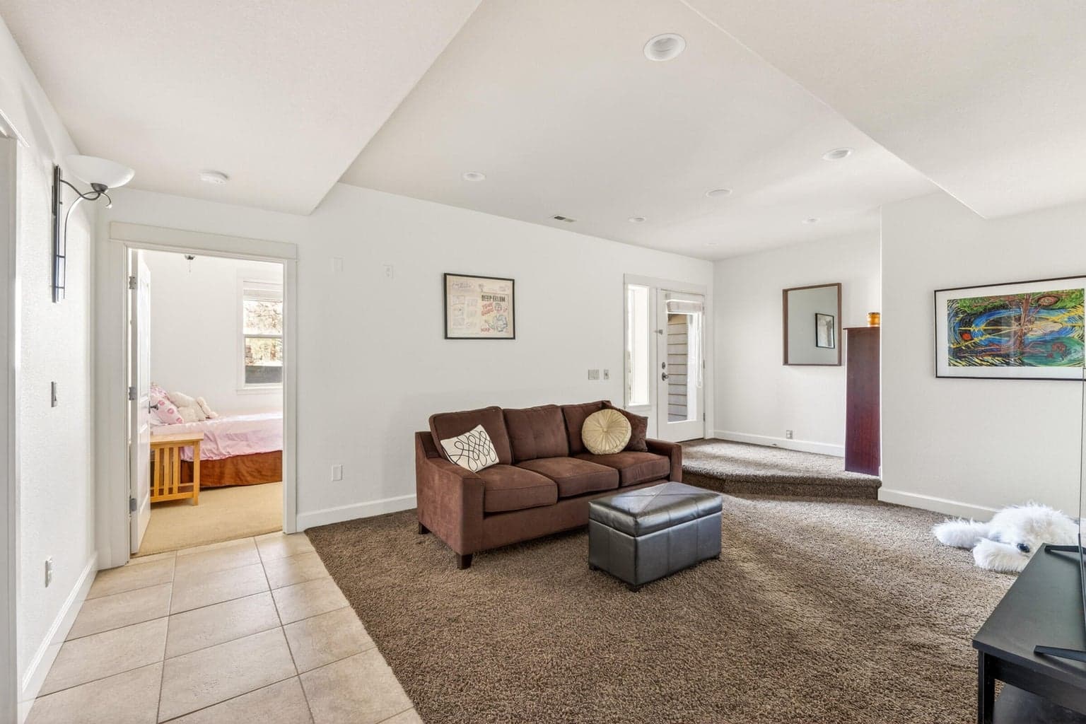 Great room downstairs with private entrance
