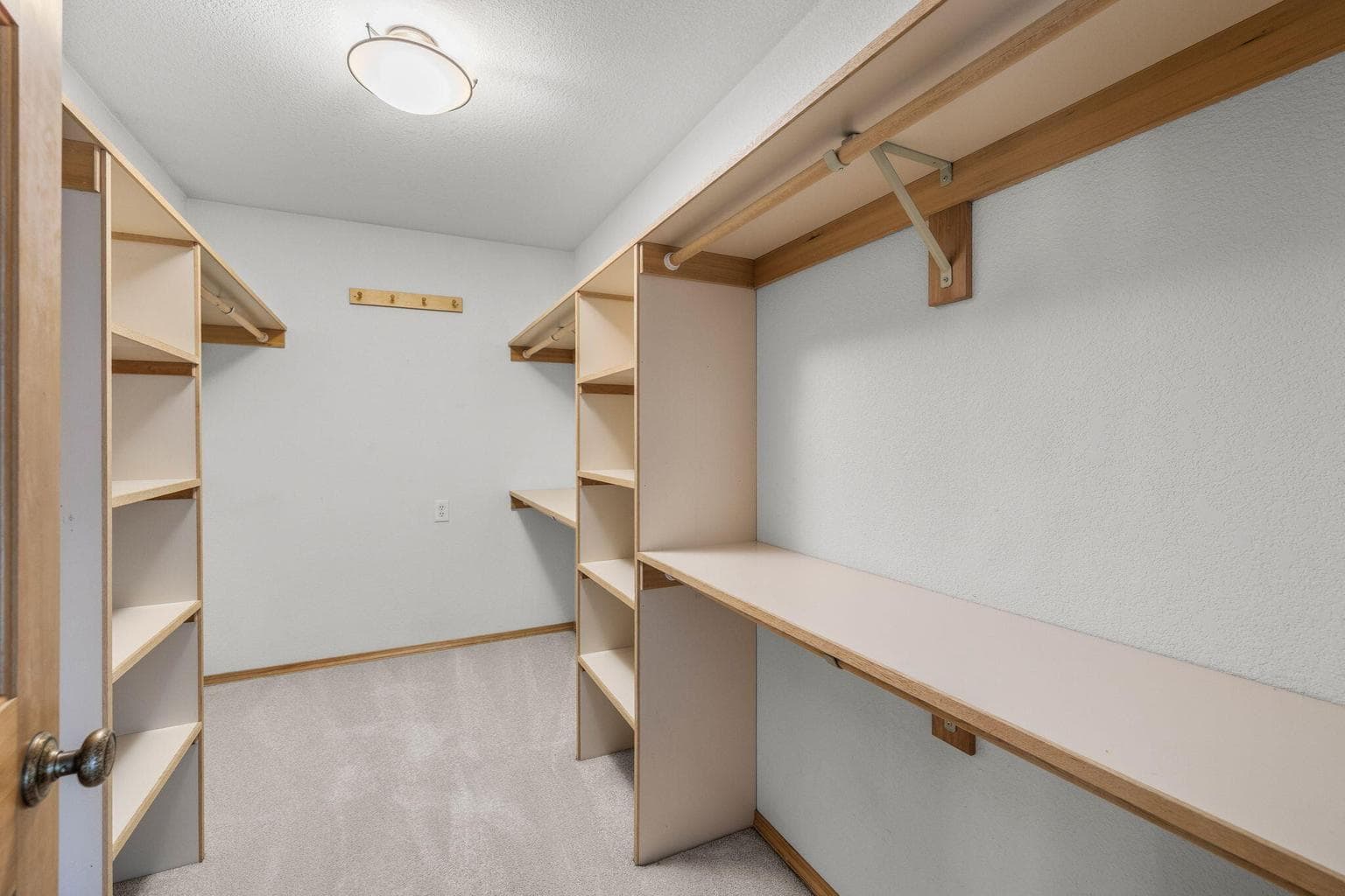 Upstairs primary closet