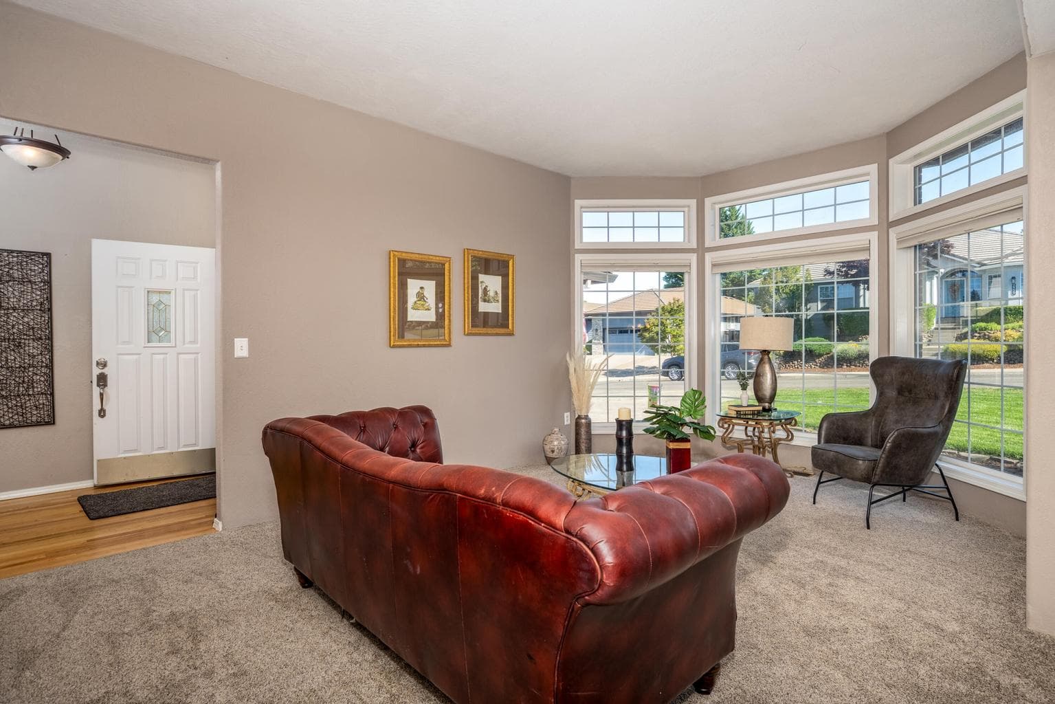 Living room with lots of natural light!