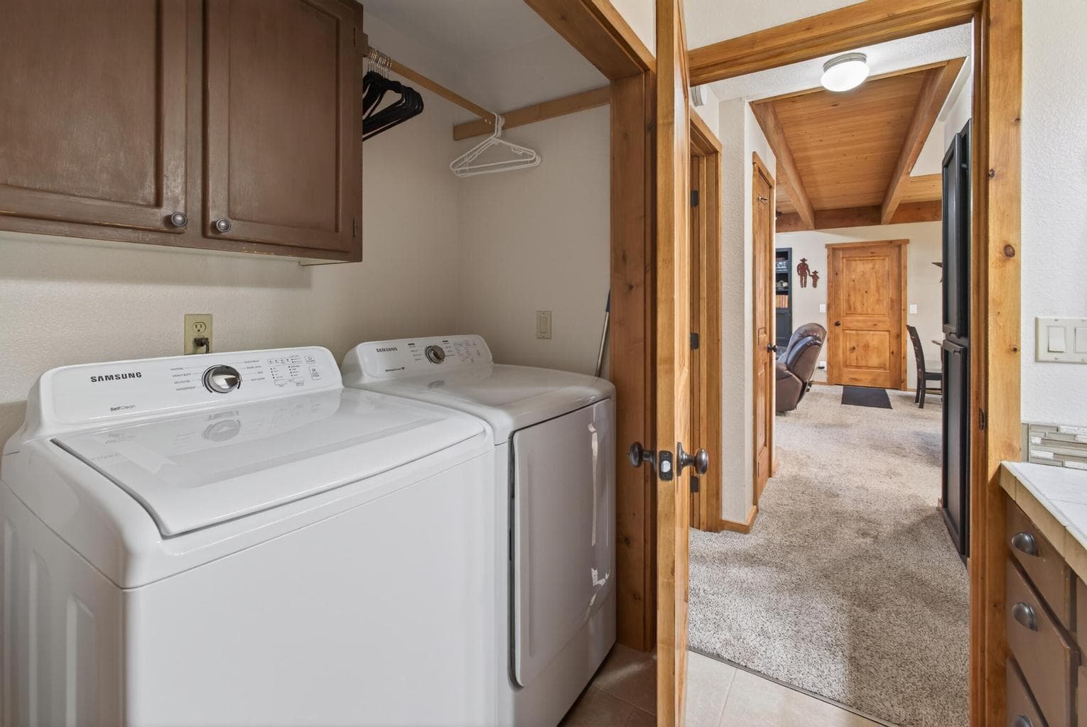 Laundry in downstairs bathroom