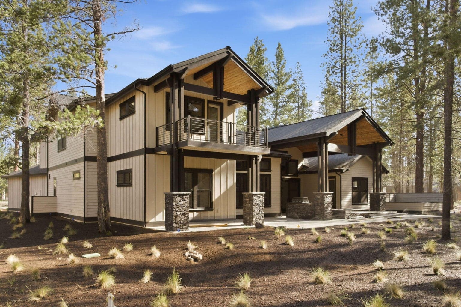 Covered outdoor patio and private upper deck overlooking the Wildlife Forest preserve