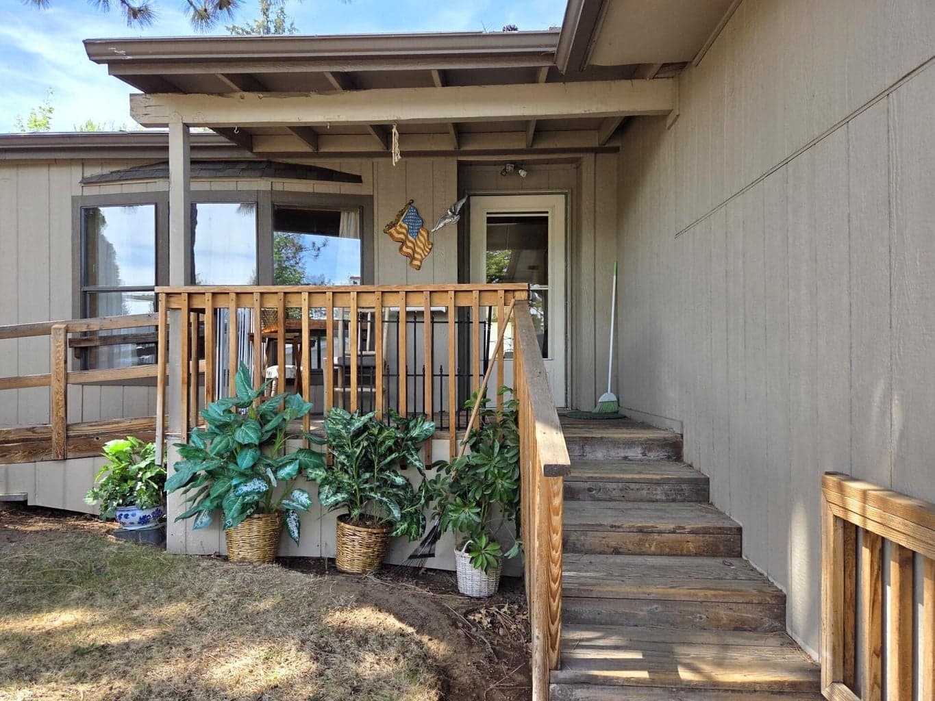 Covered front porch and ramp if needed