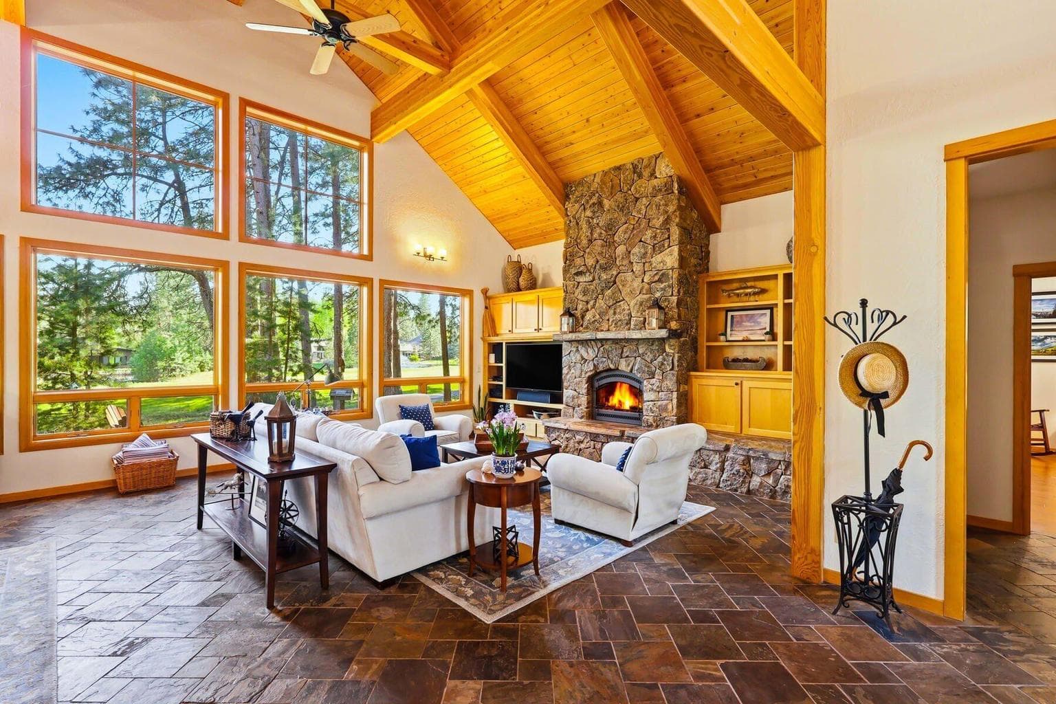 Great Room with views to the 7th hole