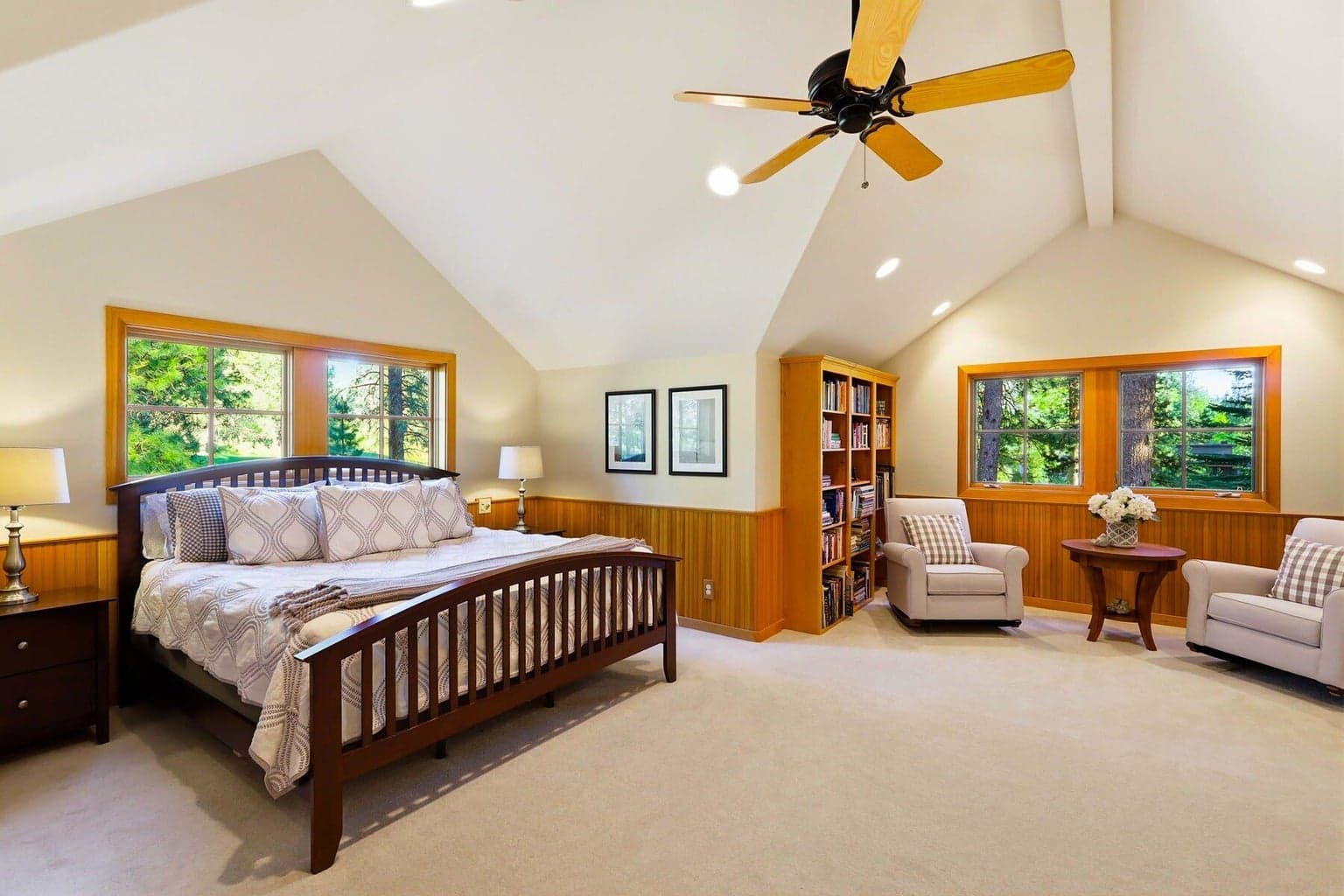 2nd Floor primary bedroom with sitting area