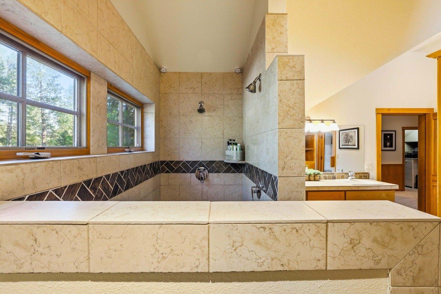 2nd floor primary bathroom with shower