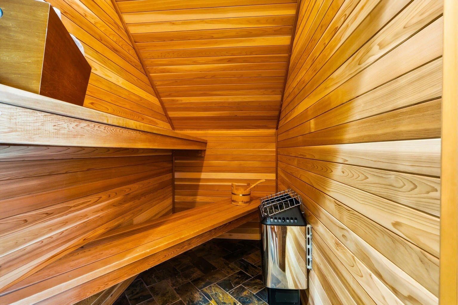 Sauna in 2nd floor primary bathroom