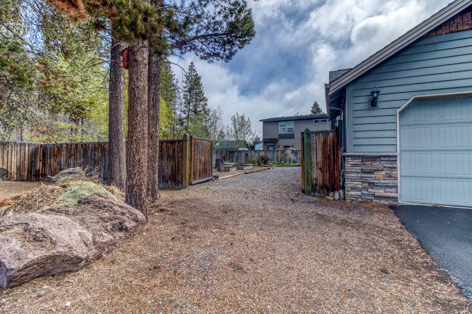 Large gate and RV parking