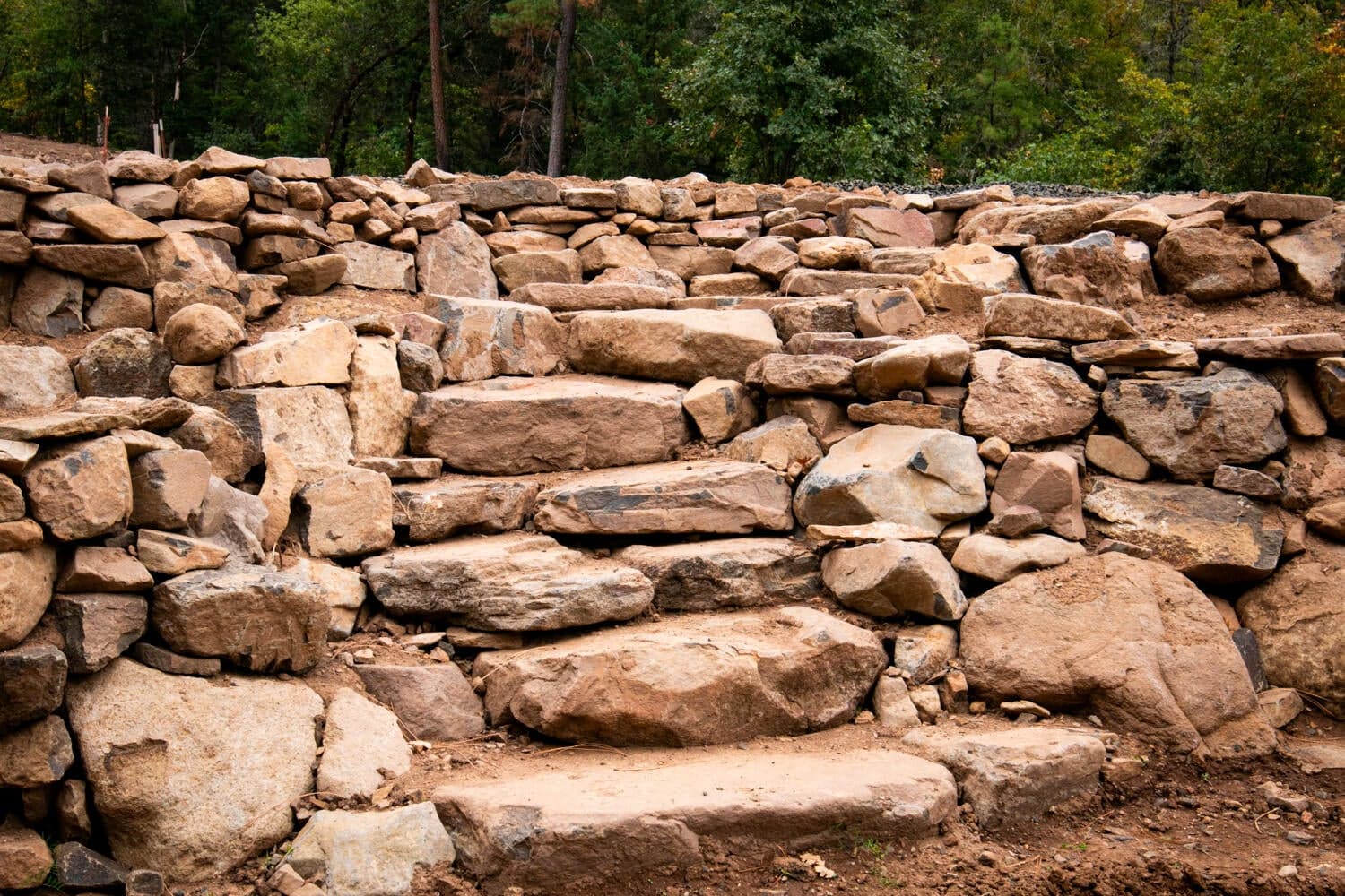 Stair steps to upper level.