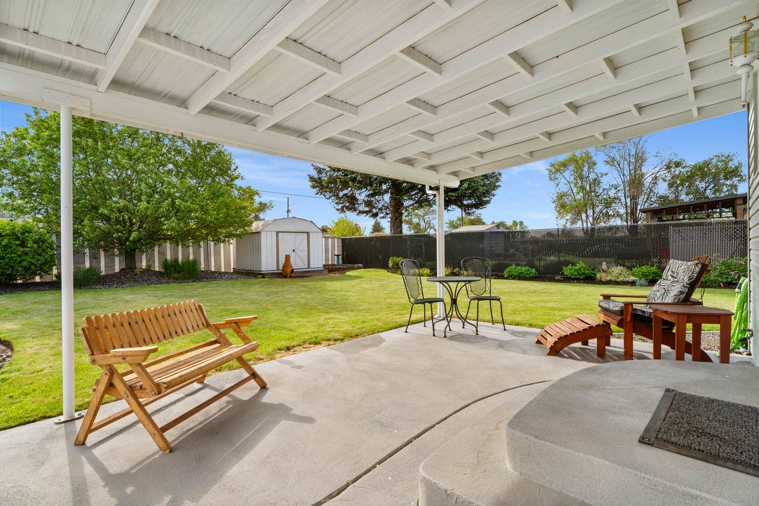Covered patio