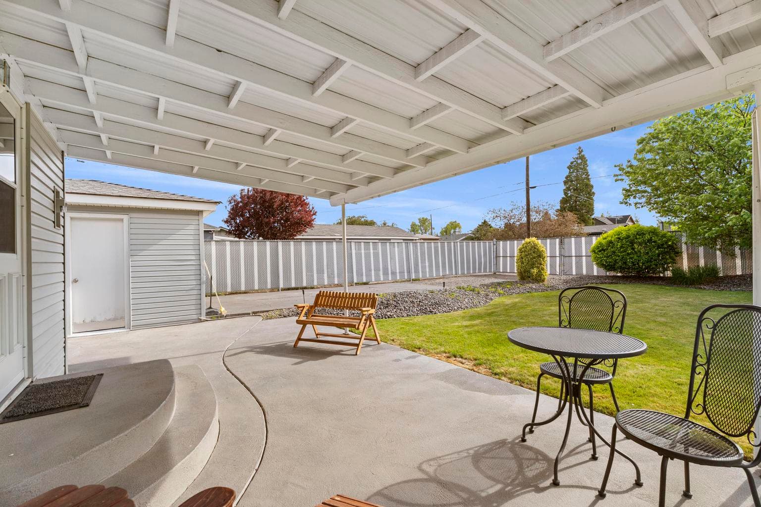 Covered patio