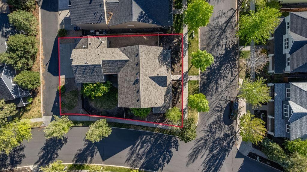 Home sits on a .16/acre corner lot.