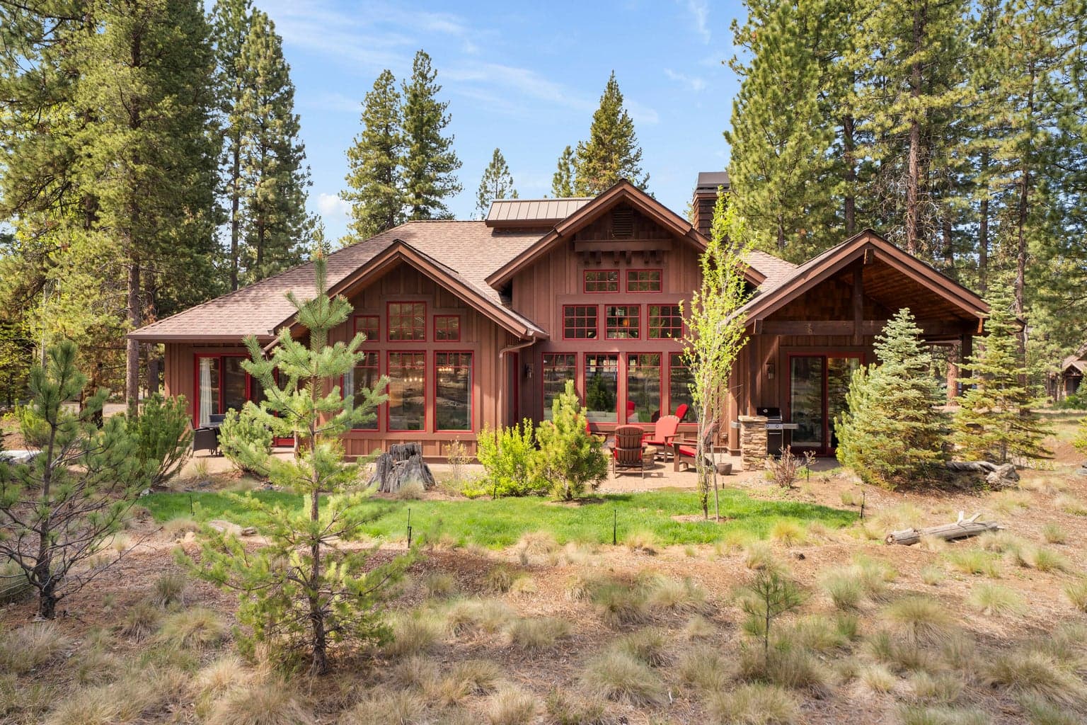 Backing to serene open space, this exceptional home blends indoor and outdoor living with privacy, sunshine, and picturesque forest surroundings.