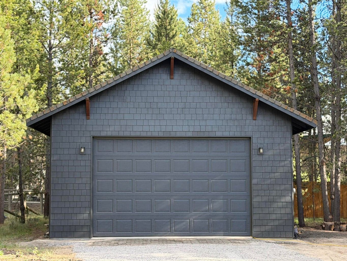 Shop was freshly painted to match home.