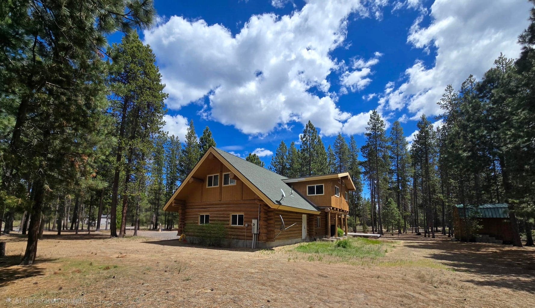 Large corner lot, has 2 tax lots.