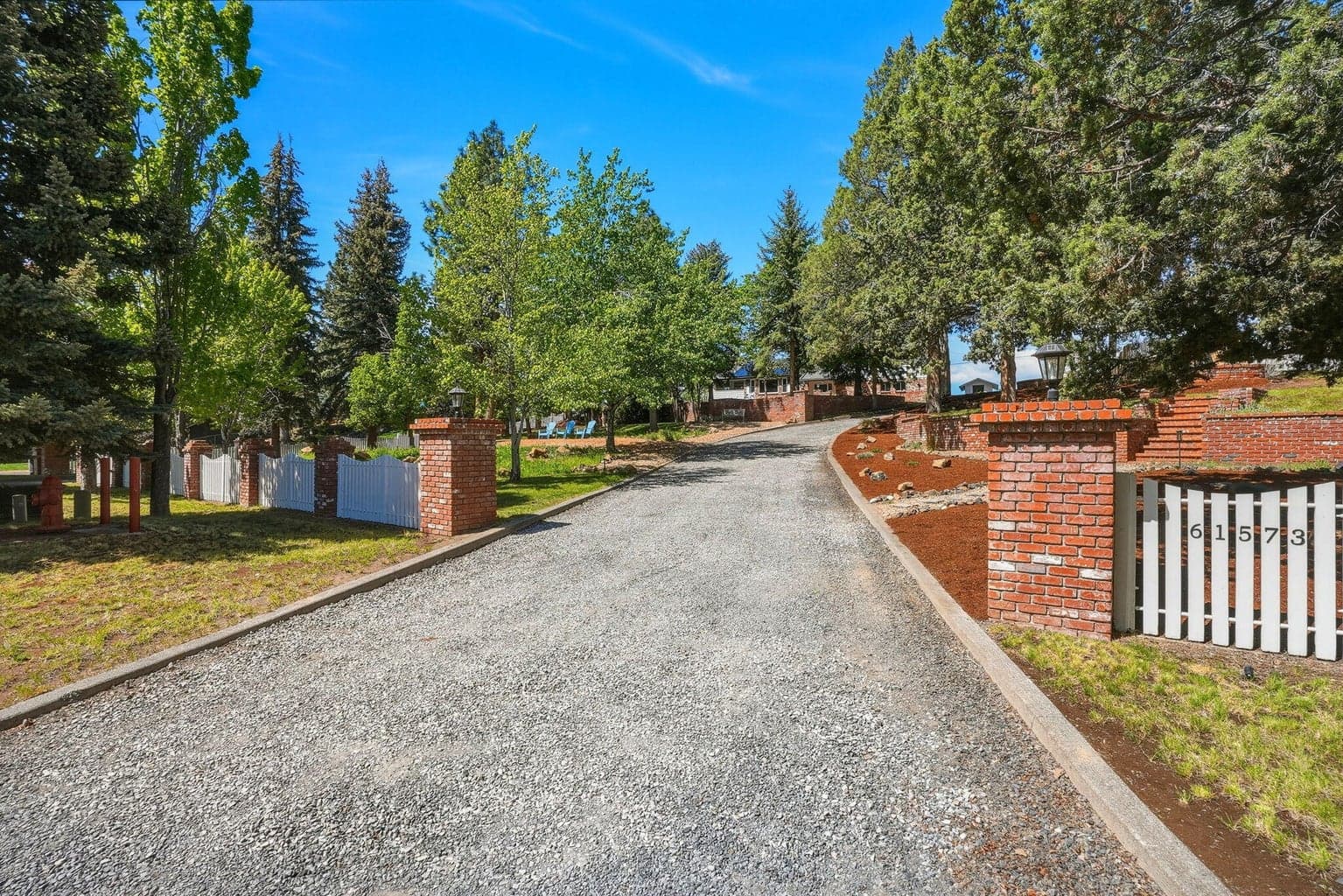 1st Main entrance with horseshoe driveway