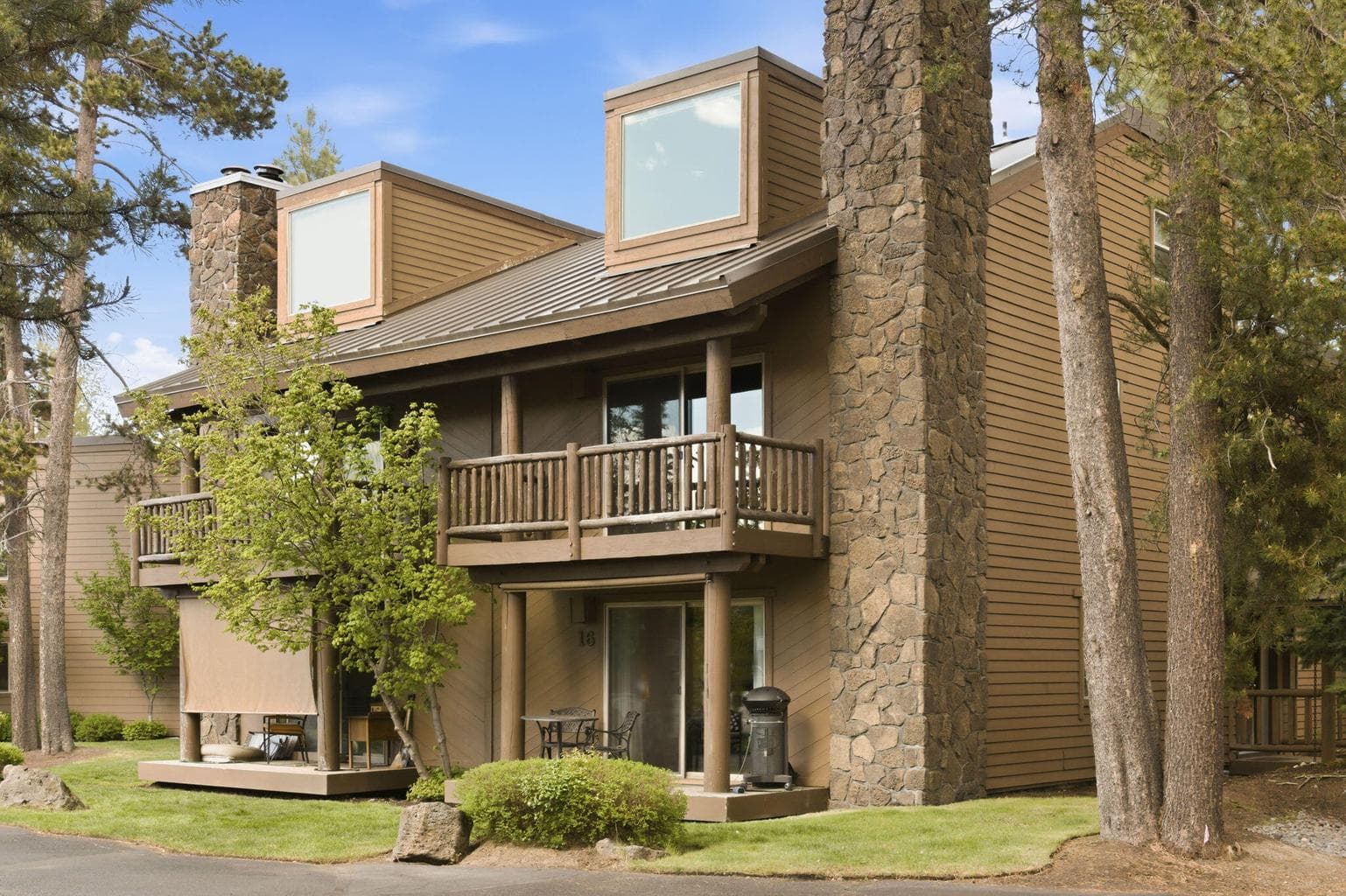 Ground level with exterior deck