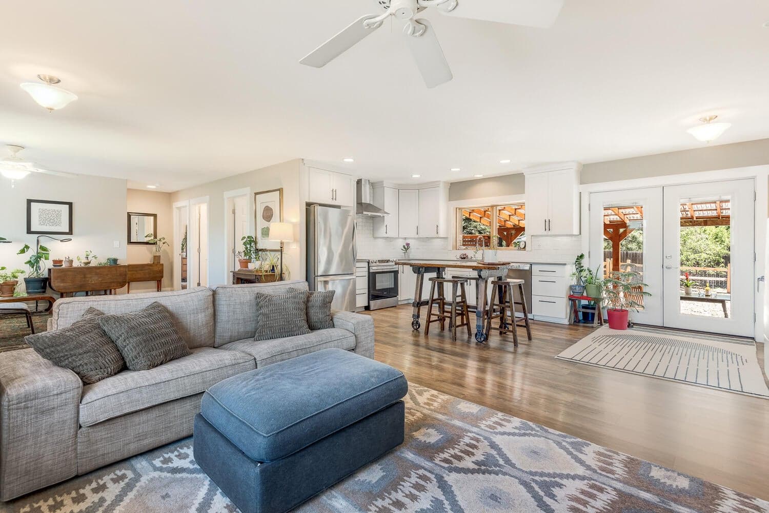 Great room with kitchen