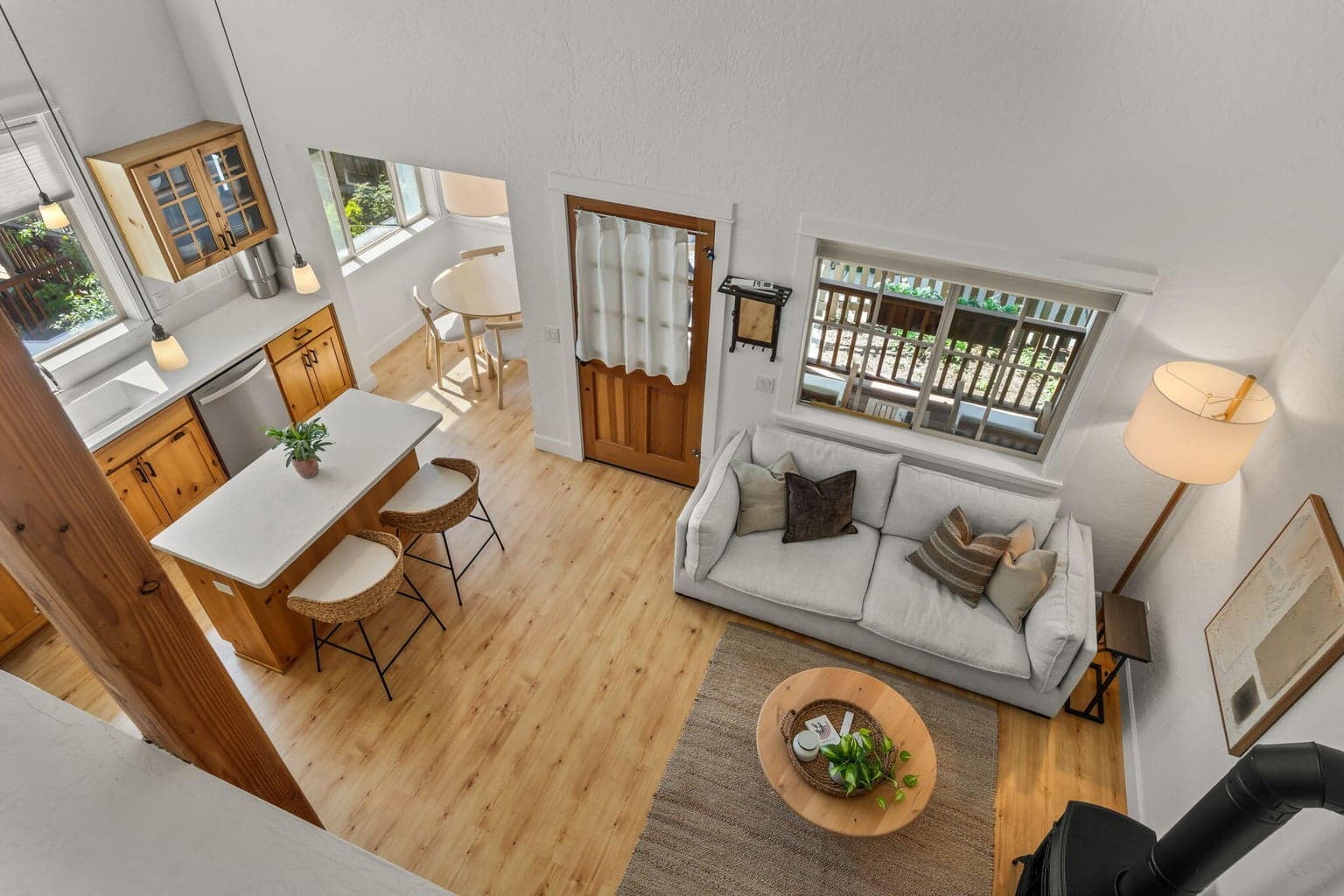 View from loft bedroom