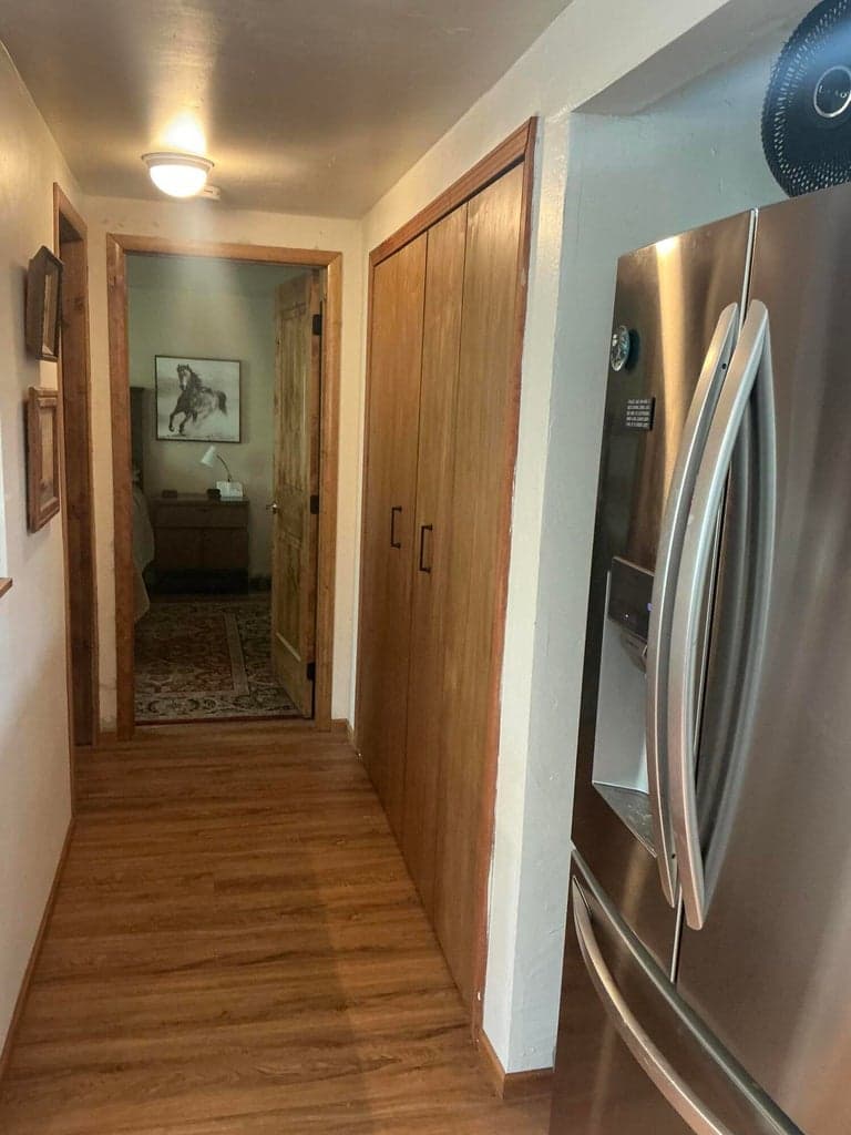 Hall from kitchen to bedroom