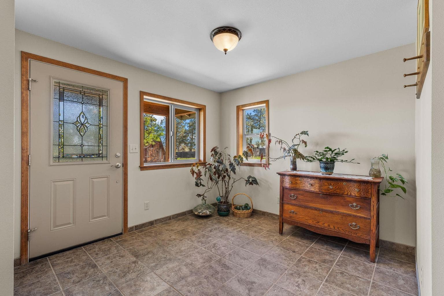 Spacious entryway.